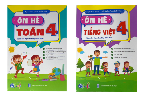 SÁCH ÔN HÈ TOÁN - TIẾNG VIỆT 4(DÀNH CHO HỌC SINH LỚP 4 LÊN LỚP 5)