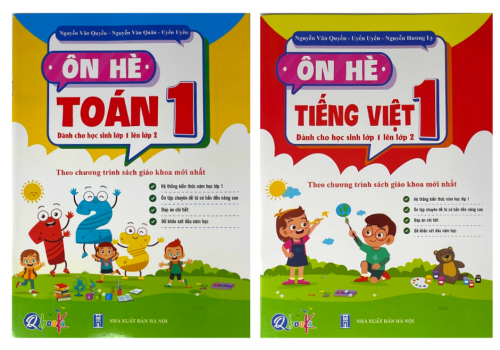 SÁCH ÔN HÈ TOÁN - TIẾNG VIỆT 1(DÀNH CHO HỌC SINH LỚP 1 LÊN LỚP 2)