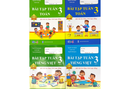 BỘ 4 CUỐN SÁCH BÀI TẬP TUẦN TOÁN - TIẾNG VIỆT LỚP 3 (TẬP 1 -TẬP 2 )