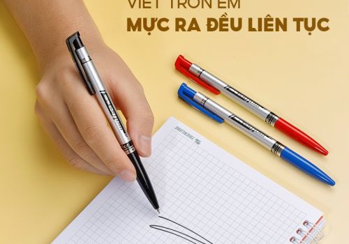 Bút Bi Thiên Long FO-024 Matixs ngòi 0.7mm Mực Xanh