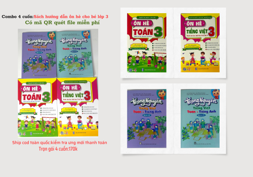 BỘ SÁCH ÔN HÈ LỚP 3 THEO CHƯƠNG TRÌNH SÁCH GIÁO KHOA MỚI NHẤT