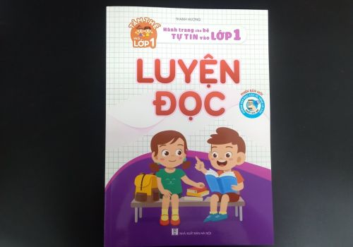 Sách Luyện đọc ( Hành trang cho bé tự tin vào lớp 1 ) phiên bản mới quét mã qr hướng dẫn đọc các từ, tiếng và câu
