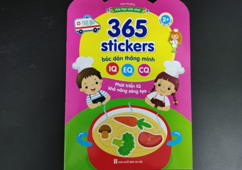 Sách - 365 stickers Bóc dán thông minh song ngữ Việt Anh dành cho trẻ từ 2-6 tuổi - PHÁT TRIỂN IQ 