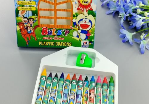 Sáp 12 màu ngôi nhà