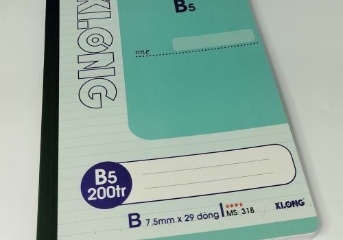 sổ B5 200tr klong MS318