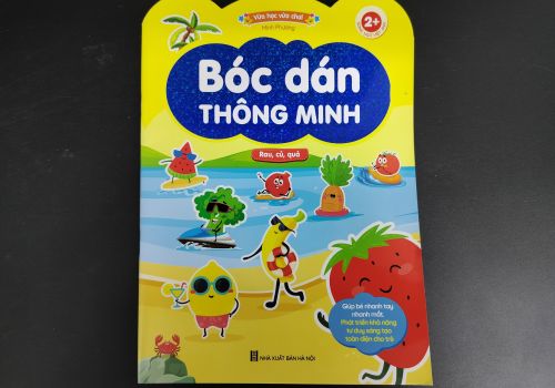 Sách Bóc Dán Thông Minh (Dành Cho Trẻ Từ 2-6 Tuổi) - Song Ngữ Việt Anh - RAU, CỦ, QUẢ
