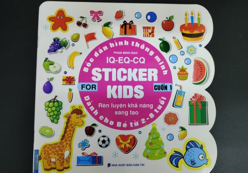 Sách - Bóc dán hình thông minh IQ - EQ - CQ - Cuốn 1 (Dành cho bé từ 2 - 8 tuổi)