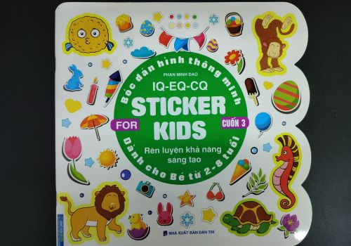 Sách - Bóc dán hình thông minh IQ - EQ - CQ - Cuốn 3 (Dành cho bé từ 2 - 8 tuổi)