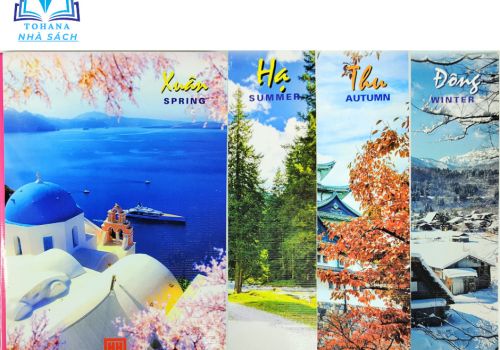Vở Kẻ Ngang Hồng Hà  200 Trang Bốn Mùa